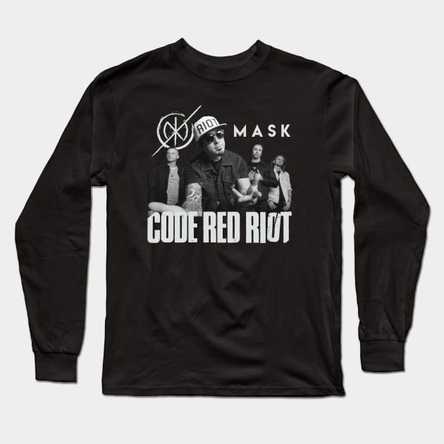 Mask Band #2 Long Sleeve T-Shirt by CodeRedRiot